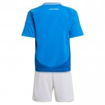 Günstige Fußballtrikots Italien Kinder Heimtrikot EURO 2024 Kurzarm